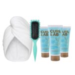 Combo Mayo: Crema Curllab + Turbante + Cepillo